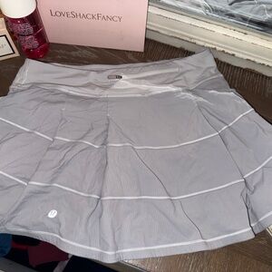 Lululemon White Athletic Skirt